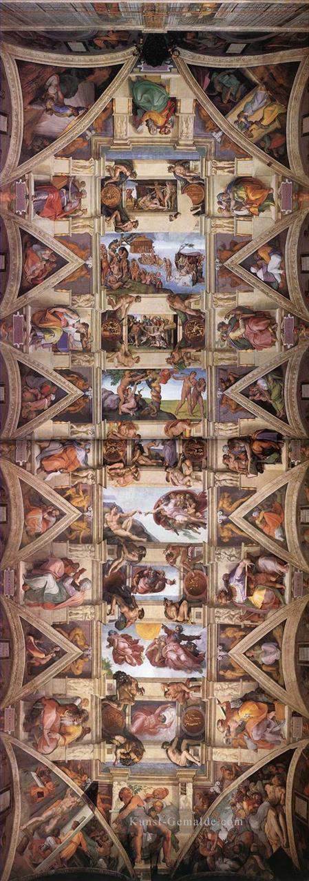 Decke der Sixtina Hochrenaissance Michelangelo Ölgemälde
